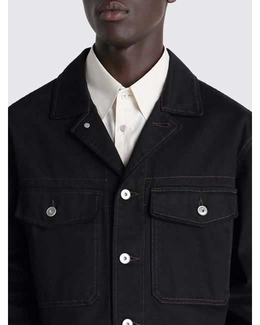 Lemaire Black Denim Jacket for men