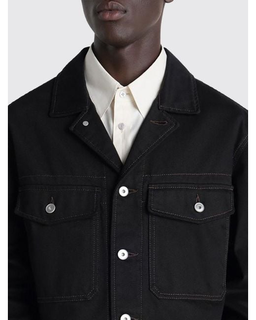 Lemaire Black Denim Jacket for men