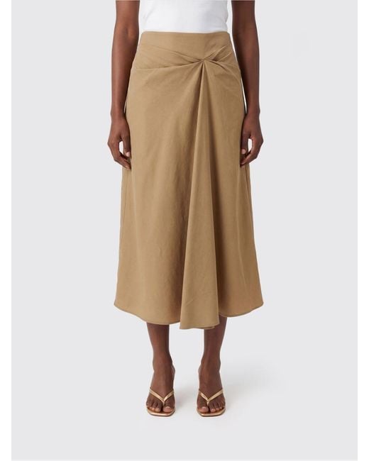 Max Mara Natural A-Line Midi Skirt