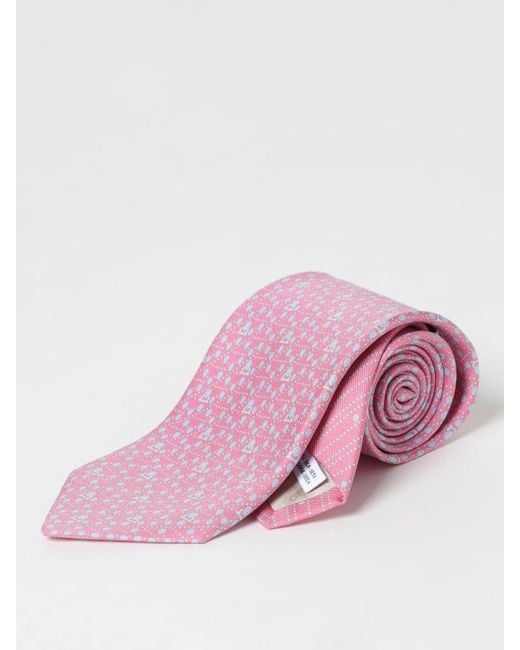 Ferragamo Pink Tie for men