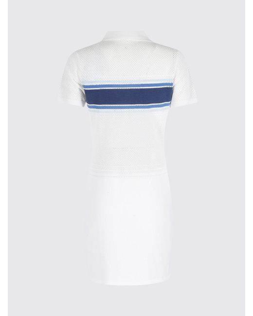 Casablanca White Cotton Polo Dress