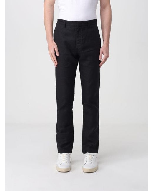 Colmar Black Linen Chino Pants for men