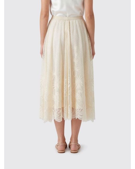 Fabiana Filippi Natural Midi Skirt