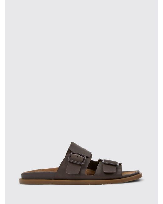 Camper Brown Lluc Leather Sandals for men