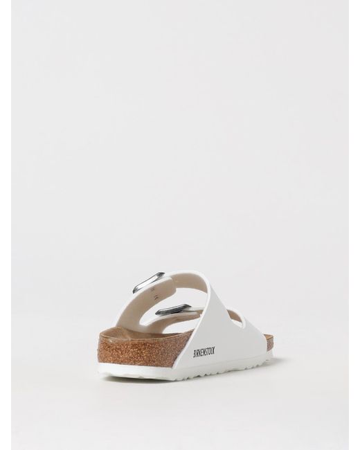 Birkenstock White Arizona Birko-Flor Sandals for men