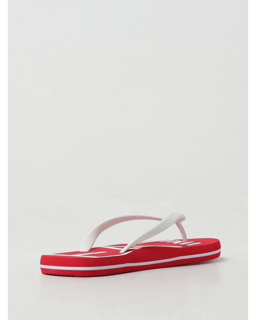 EA7 Red Sandals for men