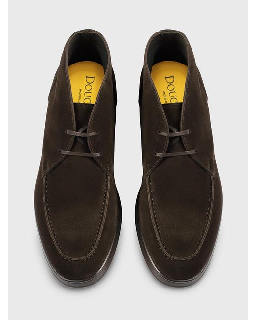 Doucal's White Suede Desert Boots for men