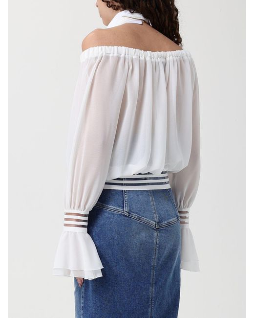 Elisabetta Franchi White Polyester Top