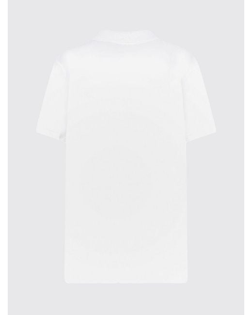 Canada Goose White Slim Fit Cotton Polo Shirt With Contrast Logo