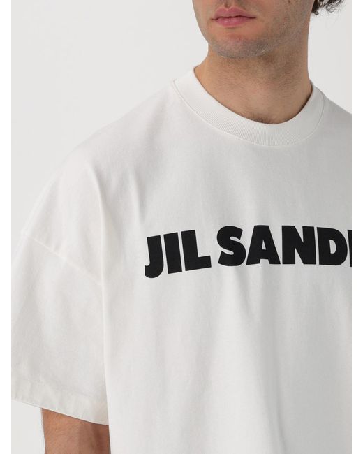 Jil Sander White Oversize T-Shirt for men