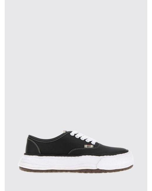 Maison Mihara Yasuhiro White Baker Og Low-Top Leather Sneakers With Platform Sole for men