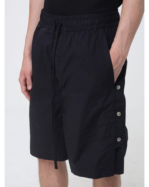Thom Krom Black Stretch Cotton Drawstring Shorts for men