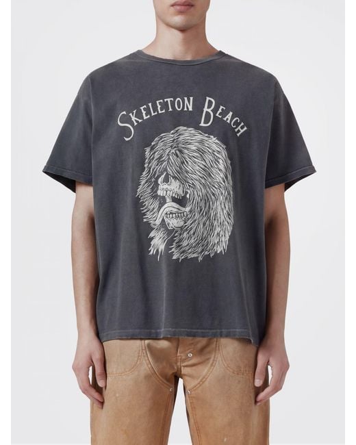 GALLERY DEPT. Gray Relaxed Fit Graphic Print Cotton T-Shirt for men