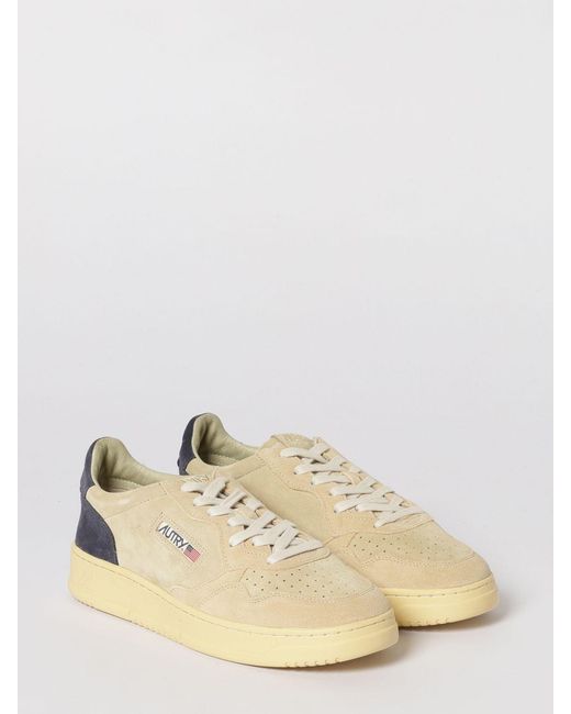 Autry Natural Medalist Low Suede Sneakers for men
