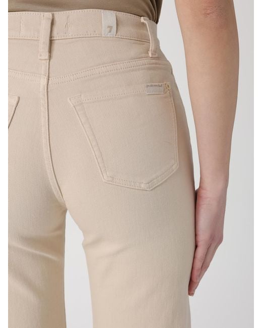 7 For All Mankind Natural Stretch Cotton Trousers