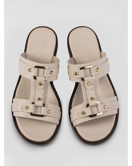 Doucal's White Flat Sandals