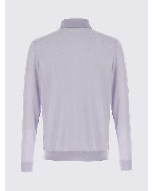 Kiton Purple Polo Shirt for men