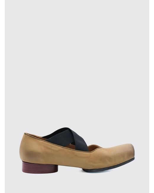 Uma Wang White Mary Jane Flats