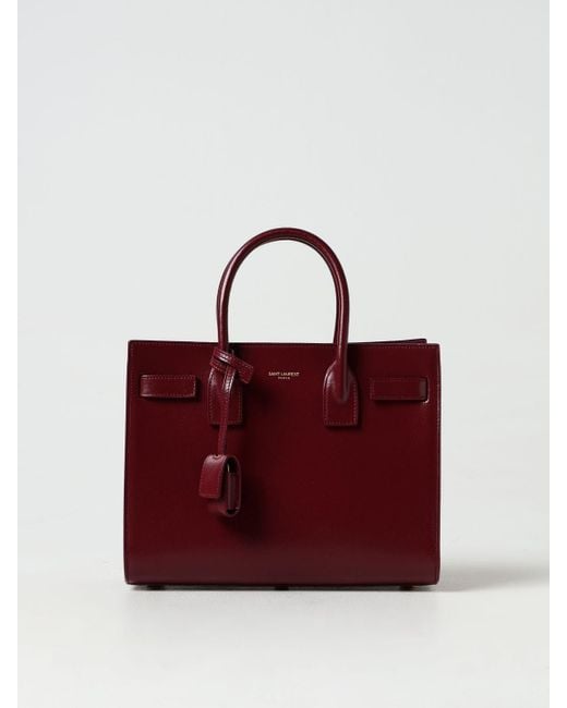 Saint Laurent Red Tote Bags