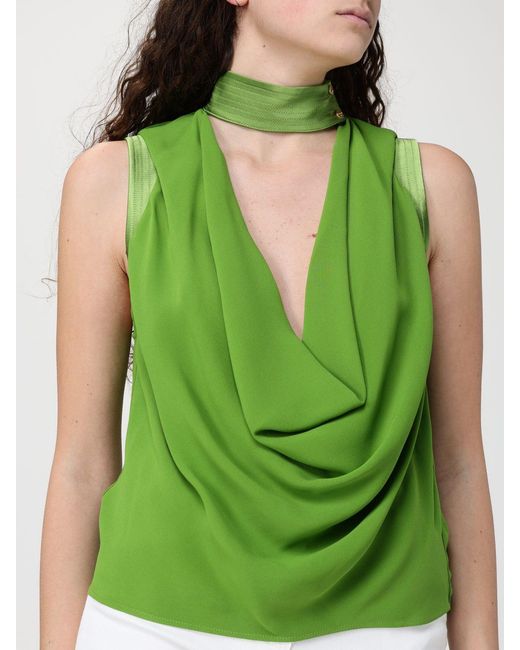 Elisabetta Franchi Green Viscose Top