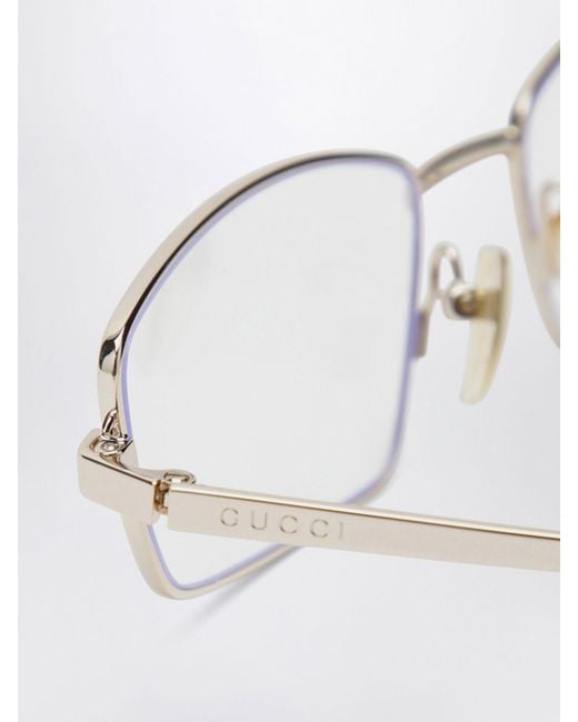 Gucci Natural Metal Optical Glasses