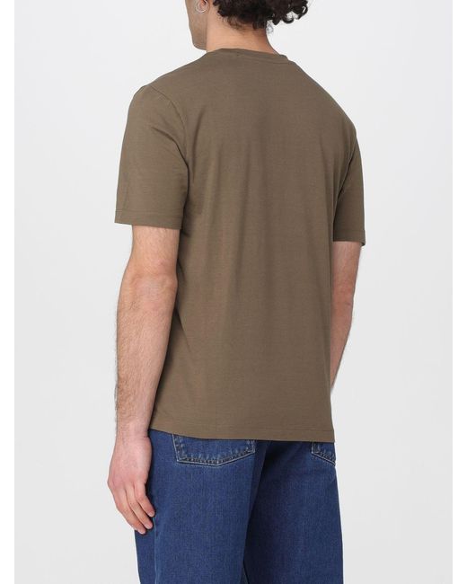 Blauer Green Cotton T-Shirt With Logo for men