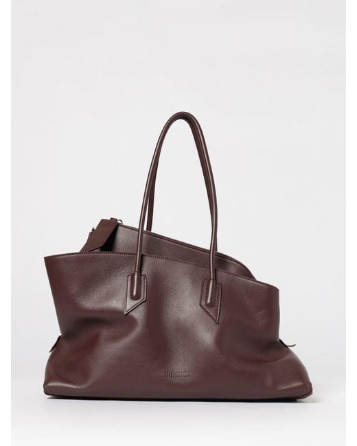 The Attico Brown La Passeggiata Medium Leather Bag
