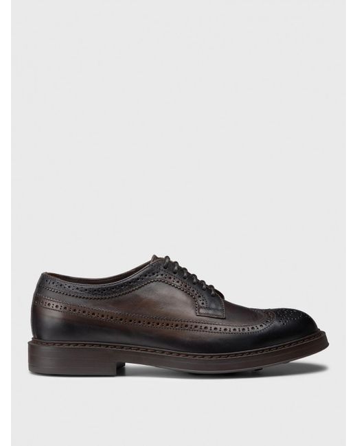 Doucal's Brown Brogue Shoes for men
