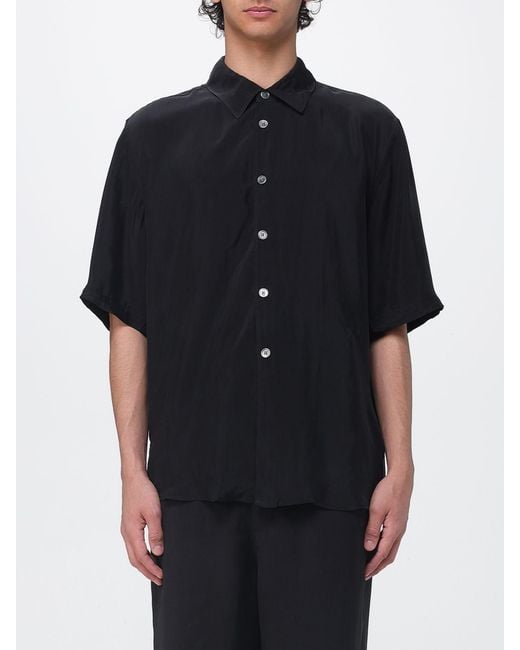 Our Legacy Black Cupro Casual Shirt for men