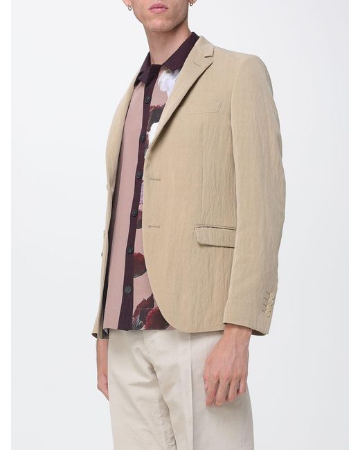 Antonio Marras Natural Single-Breasted Lyocell Blazer With Two-Button Closure And Lapels for men