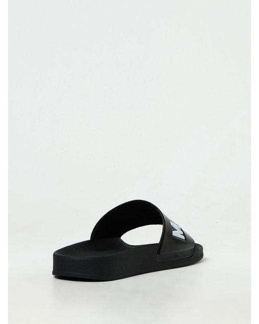 Sandalo in gomma con logo di Moschino Couture in White da Uomo