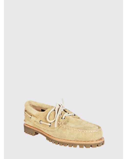 Timberland Natural Authentic Suede Boat Loafers