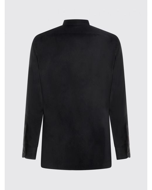 Tom Ford Black Classic Silk Blend Shirt for men