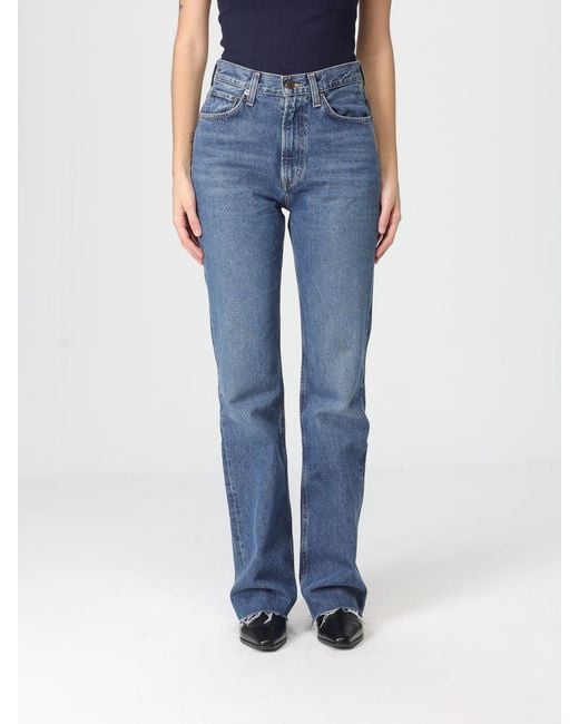 Agolde Blue Slim Fit Cotton Jeans