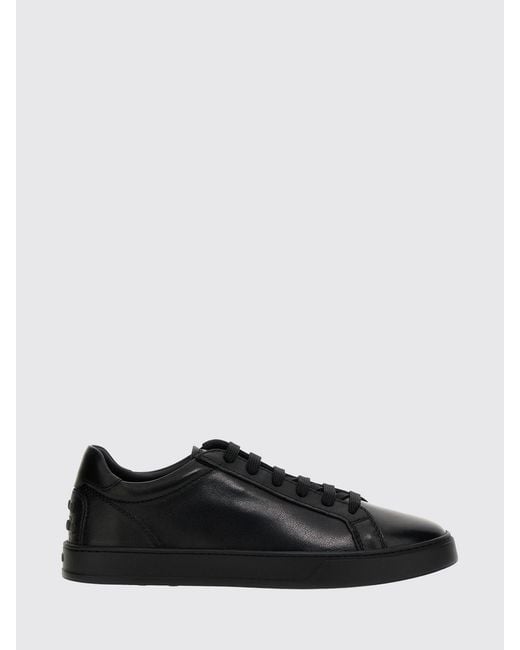 Tod's Black Leather Sneakers for men
