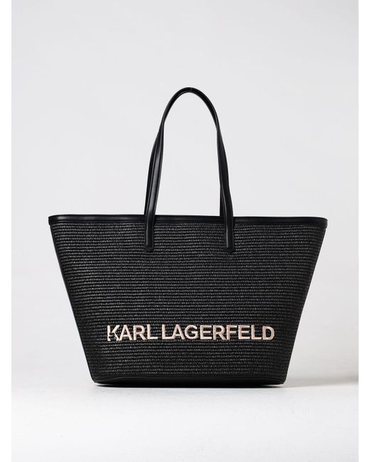 Karl Lagerfeld Black Tote Bags