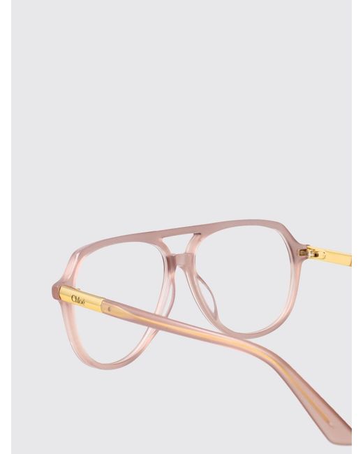 Chloé Natural ChloÉ Tortoiseshell Aviator Eyeglasses