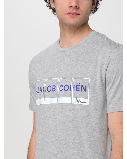 T-shirt Jacob Cohen pour homme en coloris Gray