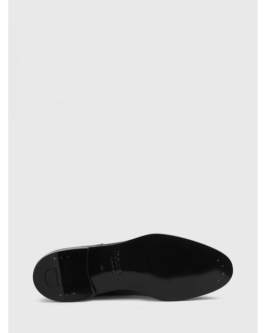 Doucal's White Patent Leather Oxford Shoes for men