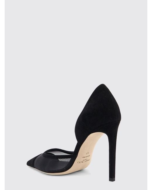 Jimmy Choo Black Brigitte Mesh And Suede Pumps With High Stiletto Heel