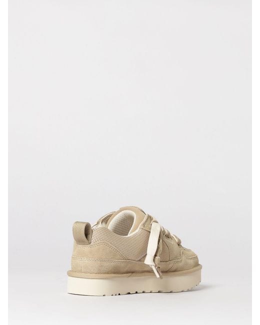 Ugg Natural Lo Lowmel Suede And Mesh Sneakers