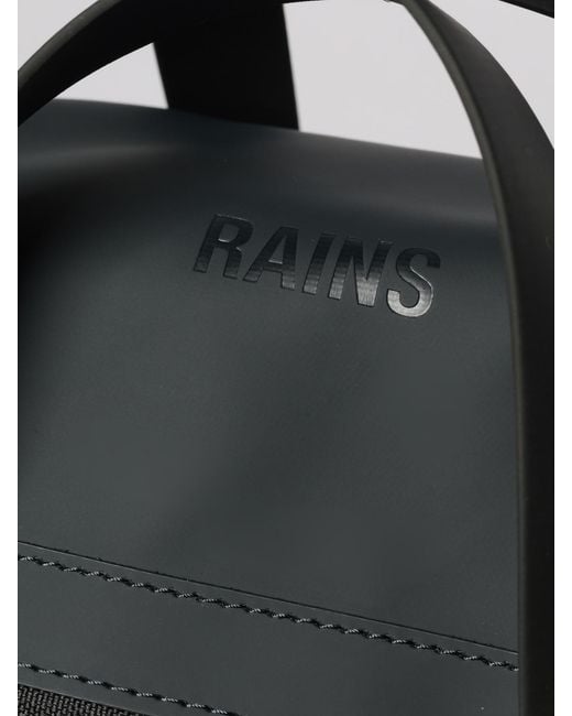 Rains Black 2 Way Tote Backpack for men