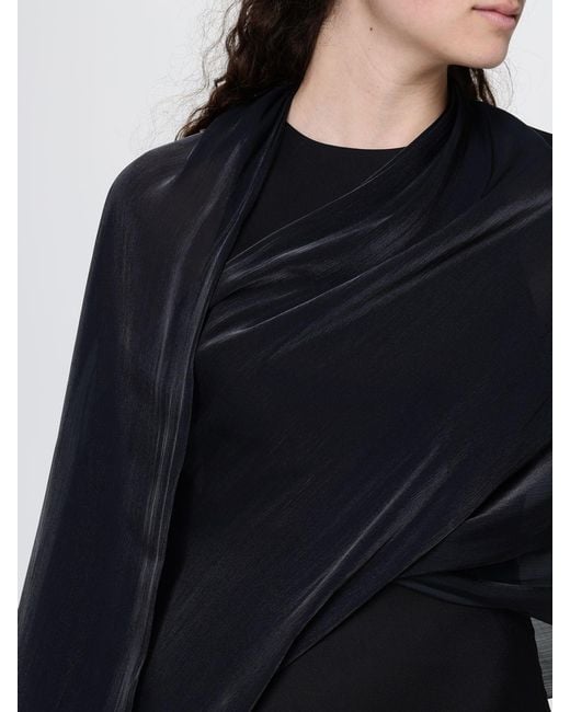 Emporio Armani Blue Satin Stole