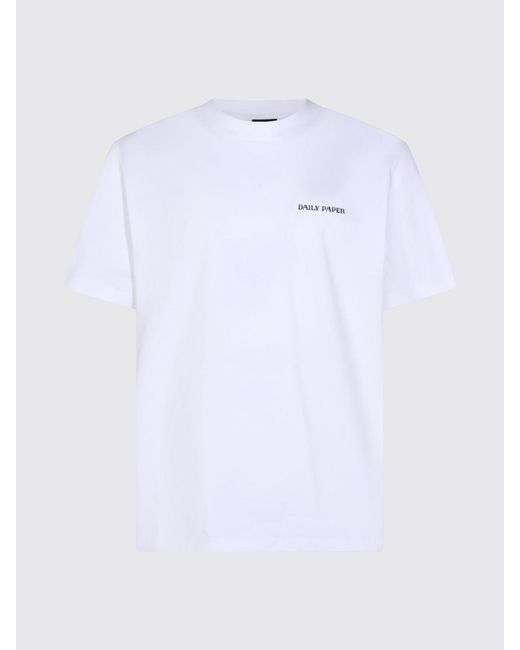 Daily Paper White Printed Cotton T-Shirt for men
