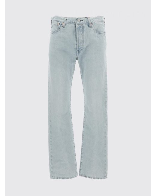 Levi's Blue 501 Cotton Denim Jeans for men