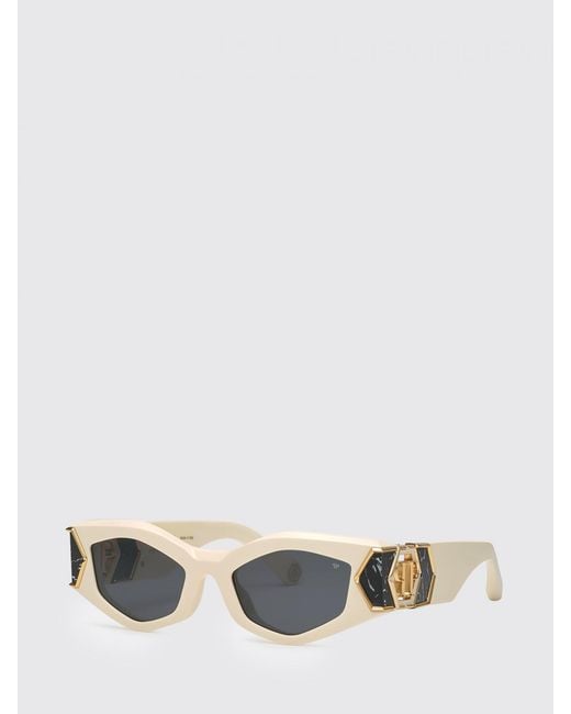 Philipp Plein Natural Hera Oval Cat-Eye Sunglasses