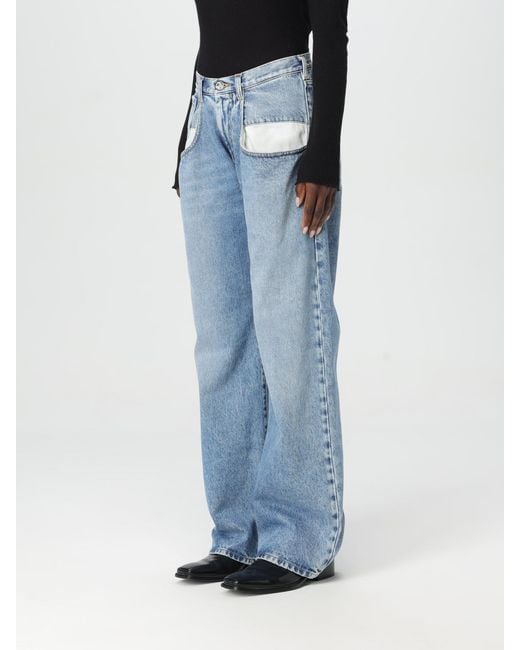 Maison Margiela Blue Mid-Rise Straight Jeans
