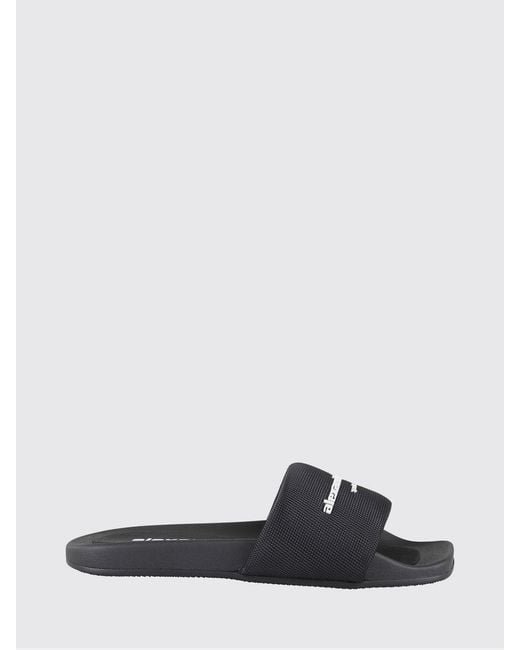 Alexander Wang White Rubber And Mesh Sliders