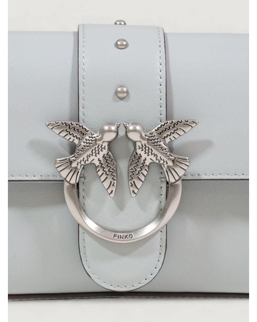 Pinko Gray Mini Love Bag