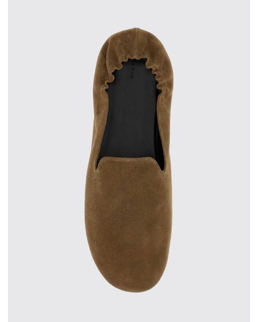 The Row White Casa Suede Loafers With Elasticated Heel for men